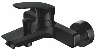 Смеситель для ванны Aquanet Static Black AF330-20B 261822 чёрный матовый